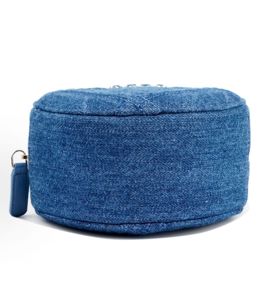 CHANEL Синяя деним сумка через плечо, фото 4