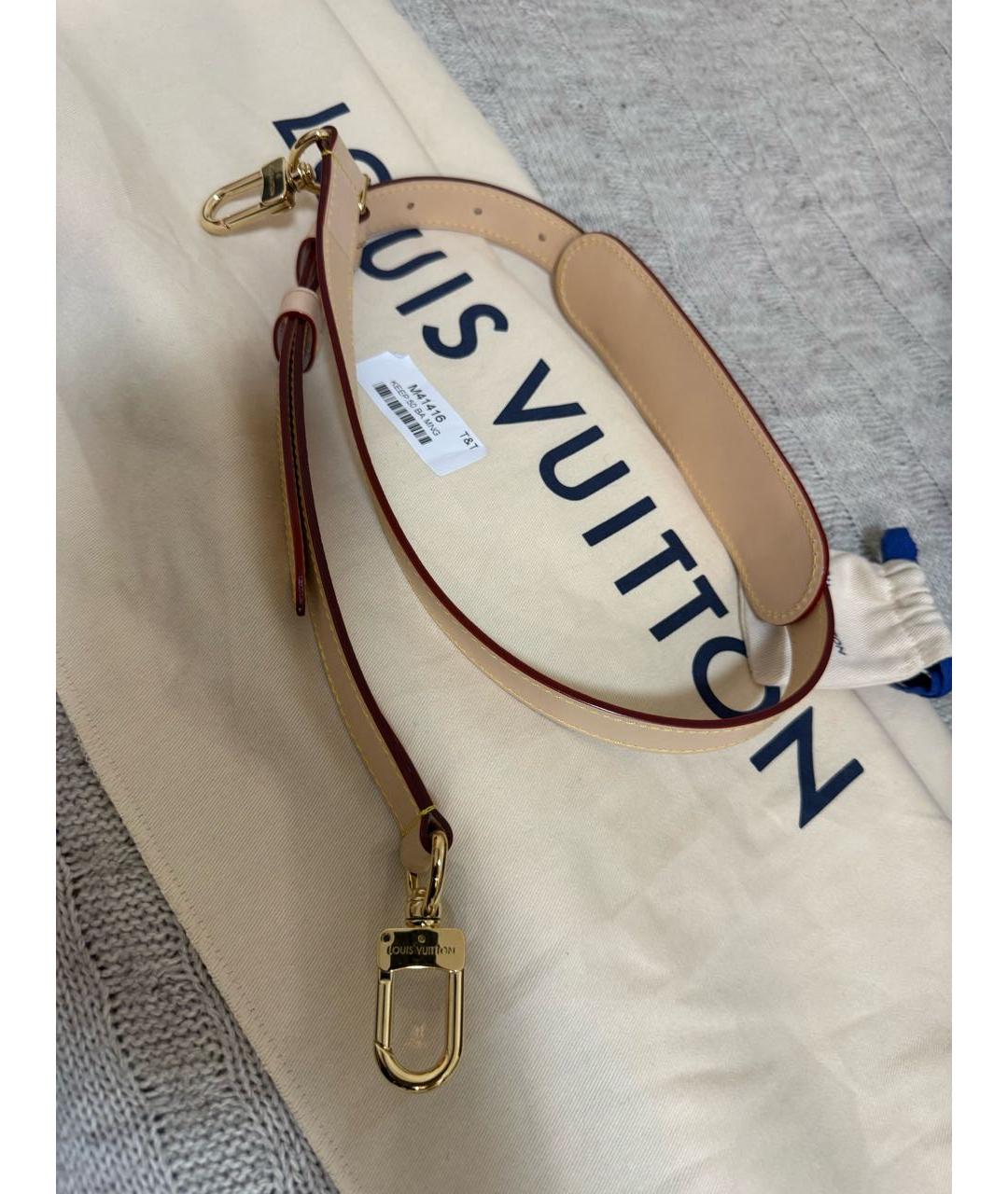 LOUIS VUITTON Коричневая кожаная дорожная/спортивная сумка, фото 7