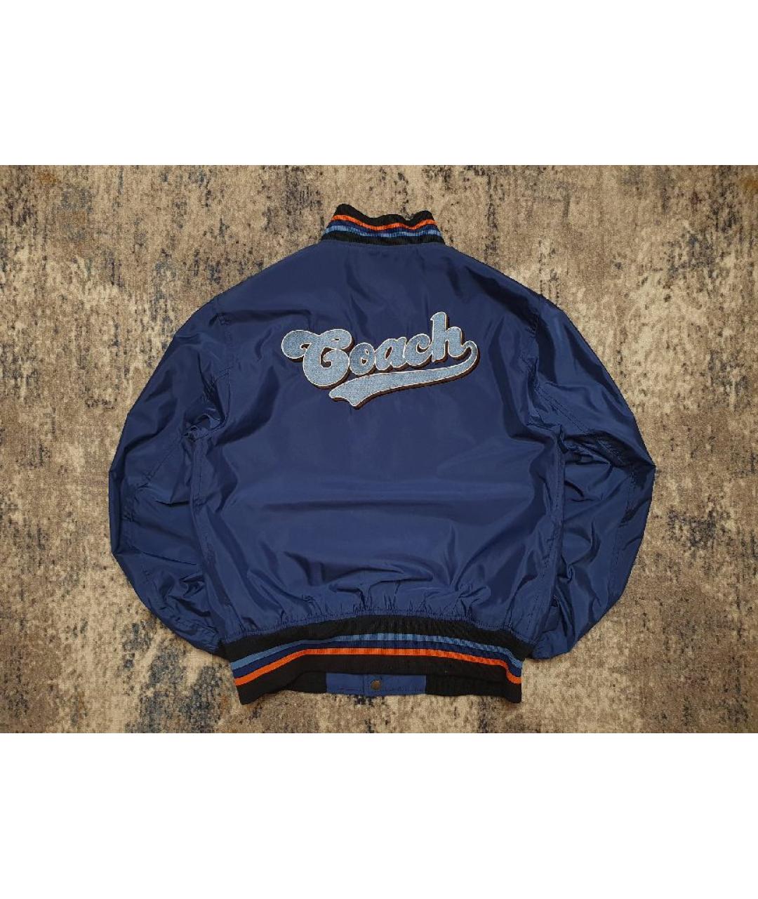 COACH Синяя полиэстеровая куртка, фото 2