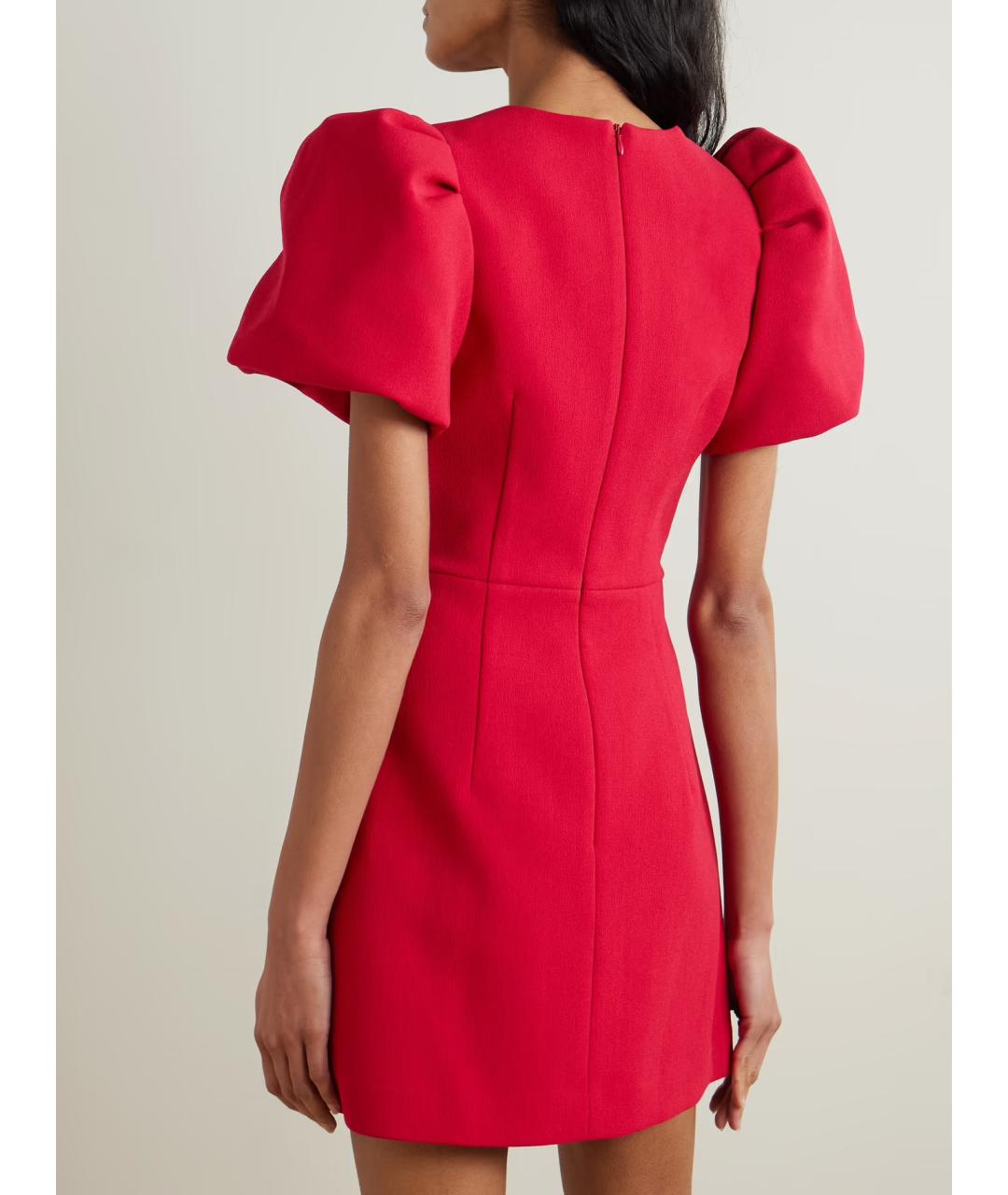 REBECCA VALLANCE Красное полиэстеровое коктейльное платье, фото 3