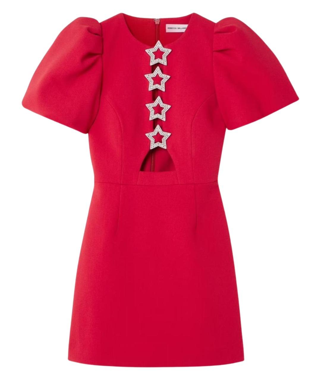 REBECCA VALLANCE Красное полиэстеровое коктейльное платье, фото 1