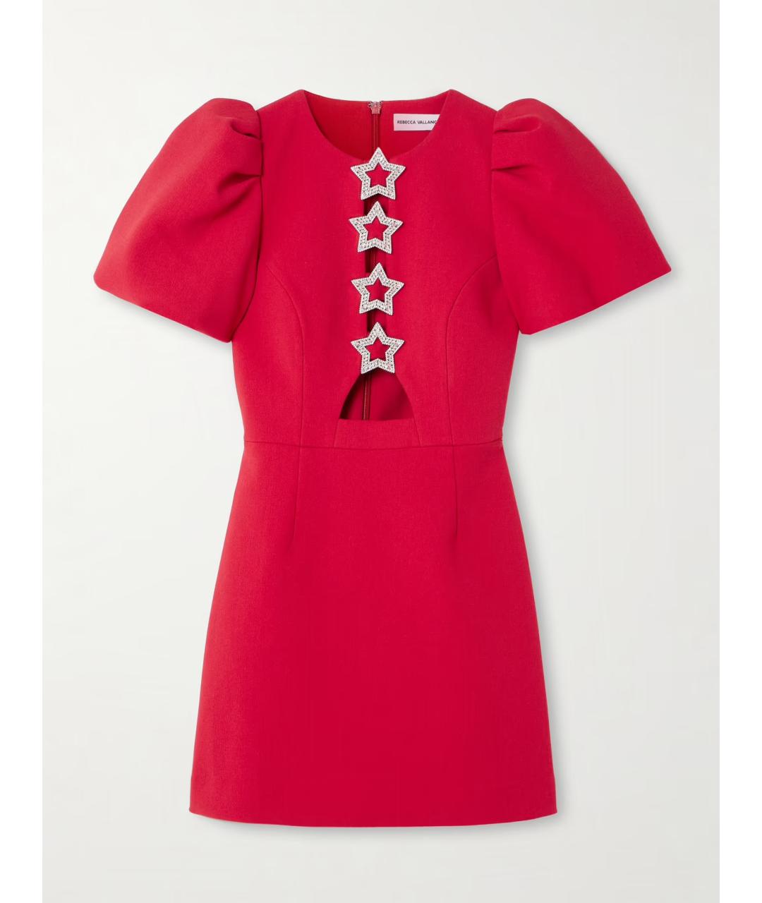 REBECCA VALLANCE Красное полиэстеровое коктейльное платье, фото 5