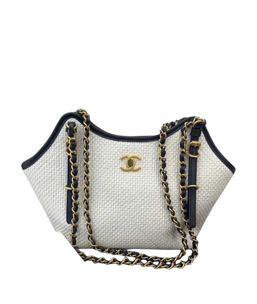 CHANEL Белая сумка тоут, фото 1