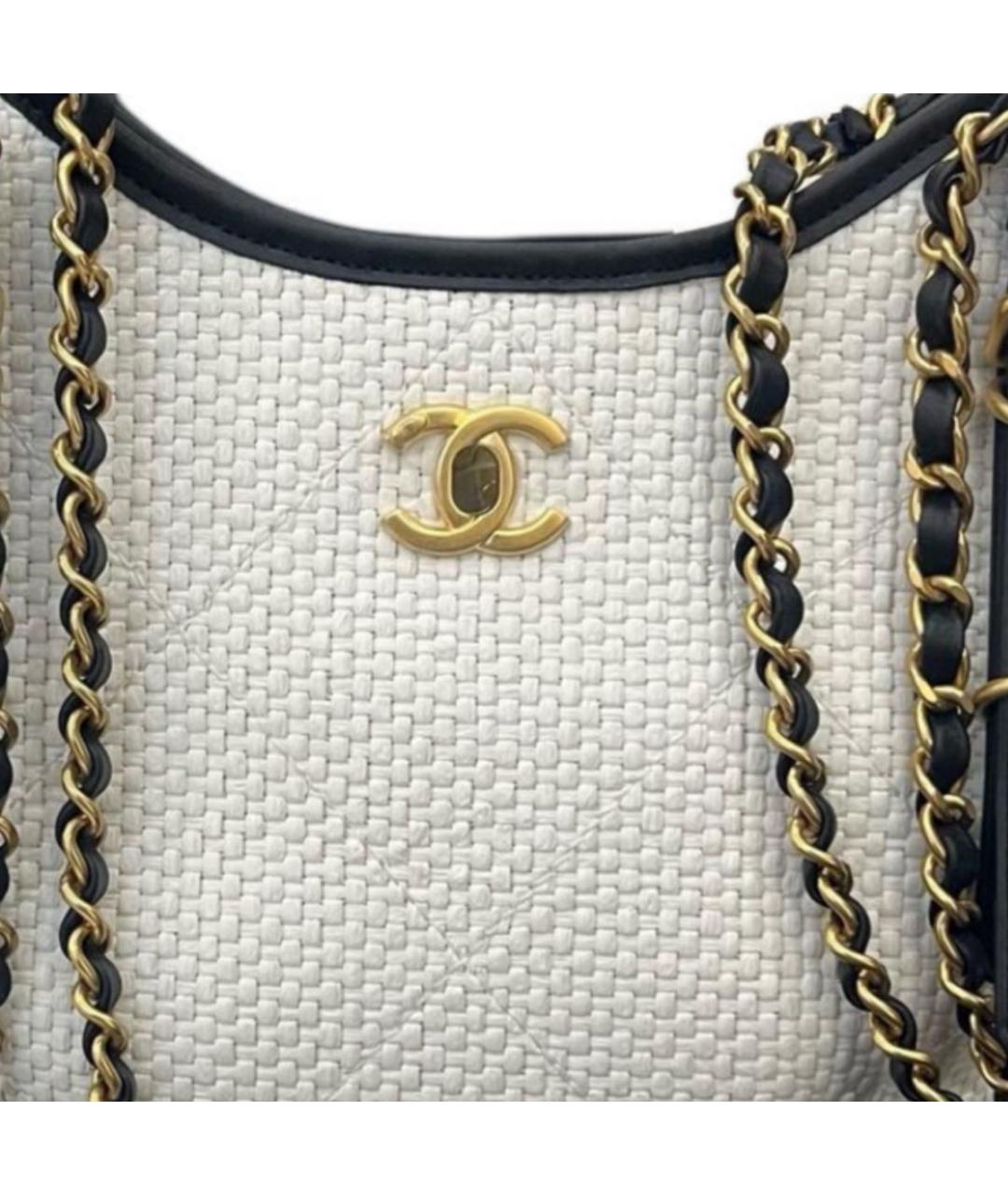 CHANEL Белая сумка тоут, фото 4