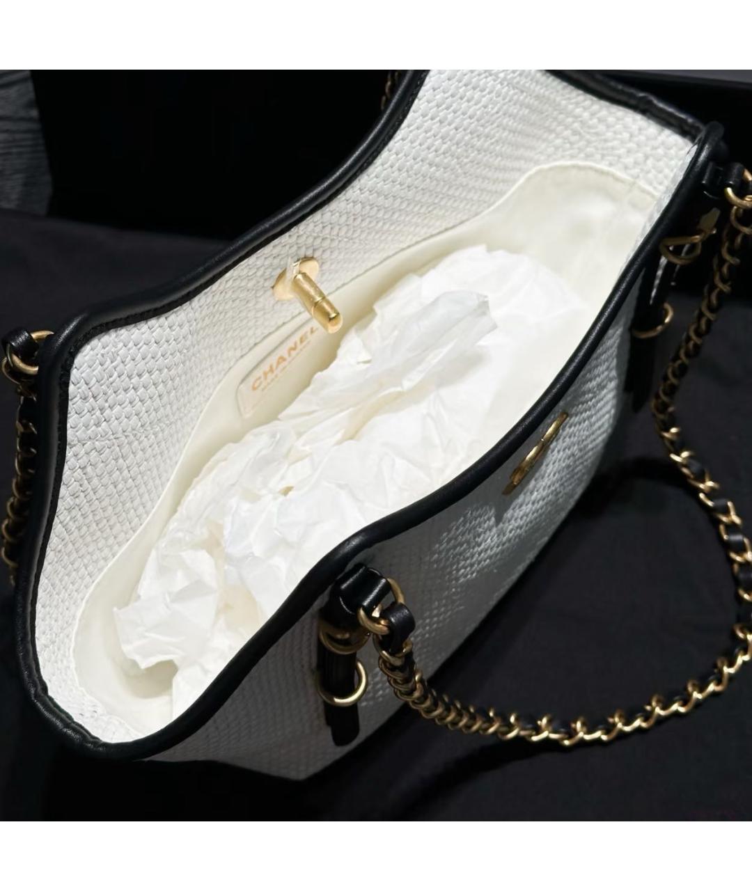 CHANEL Белая сумка тоут, фото 7