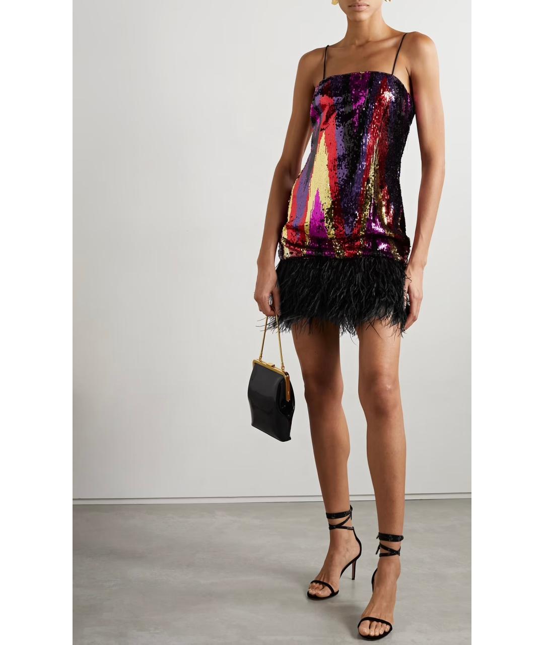 REBECCA VALLANCE Мульти полиэстеровое коктейльное платье, фото 2