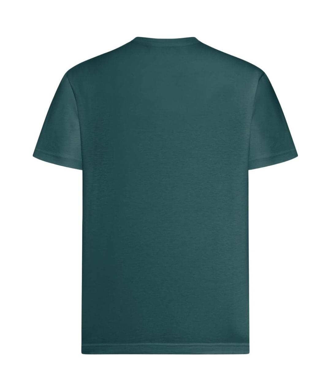 GUCCI Зеленая хлопковая футболка, фото 3