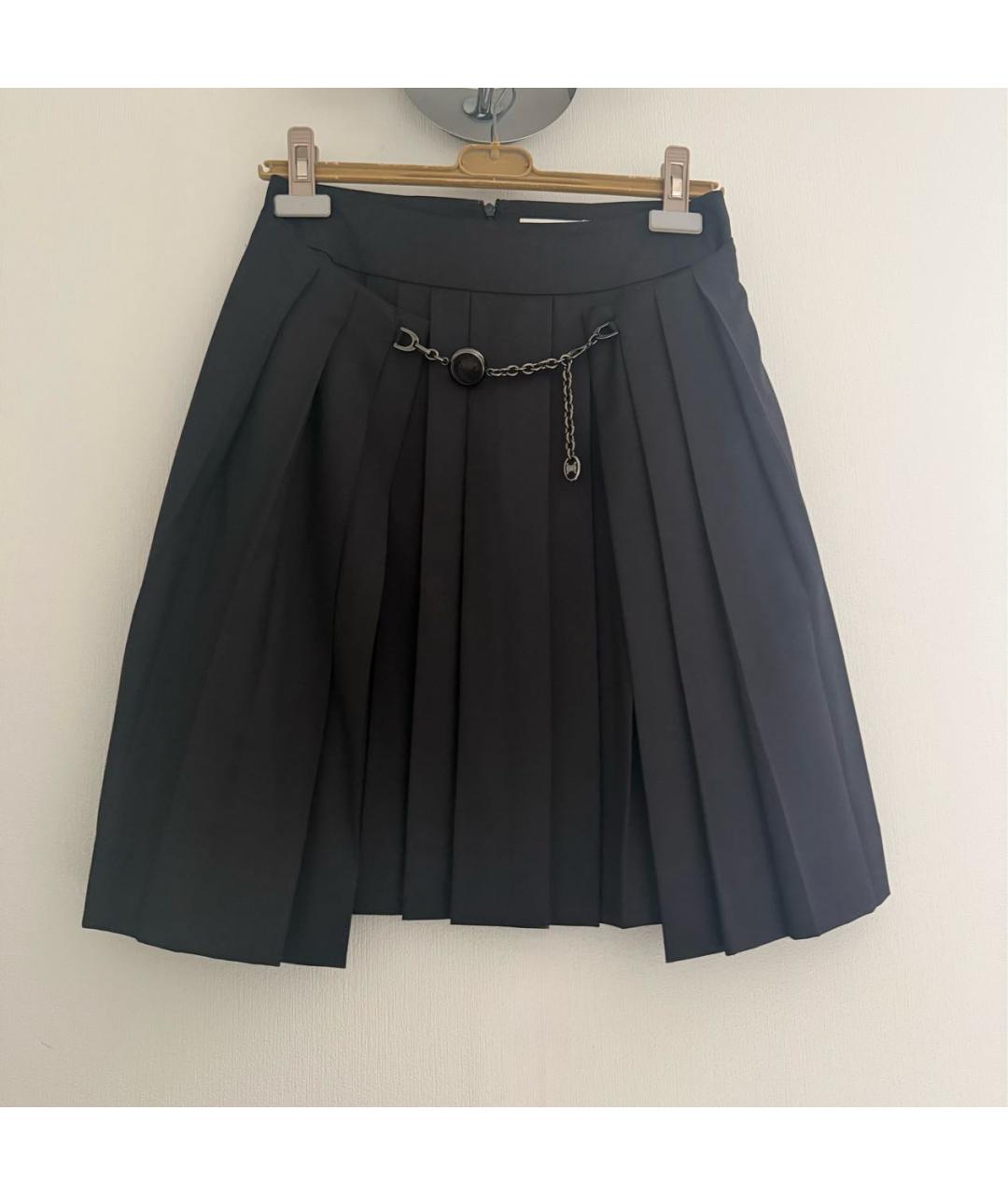 CELINE Черная юбка миди, фото 8