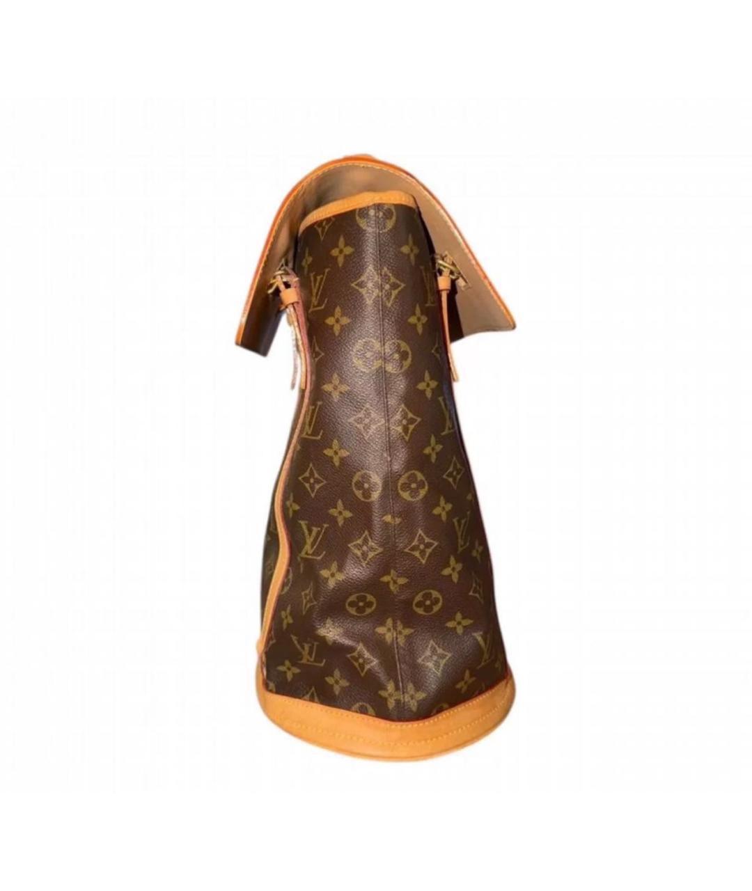 LOUIS VUITTON Коричневый кожаный рюкзак, фото 3