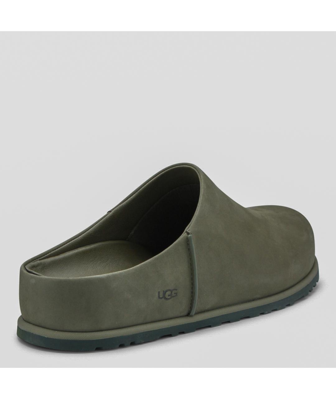 UGG AUSTRALIA Зеленые замшевые низкие ботинки, фото 3