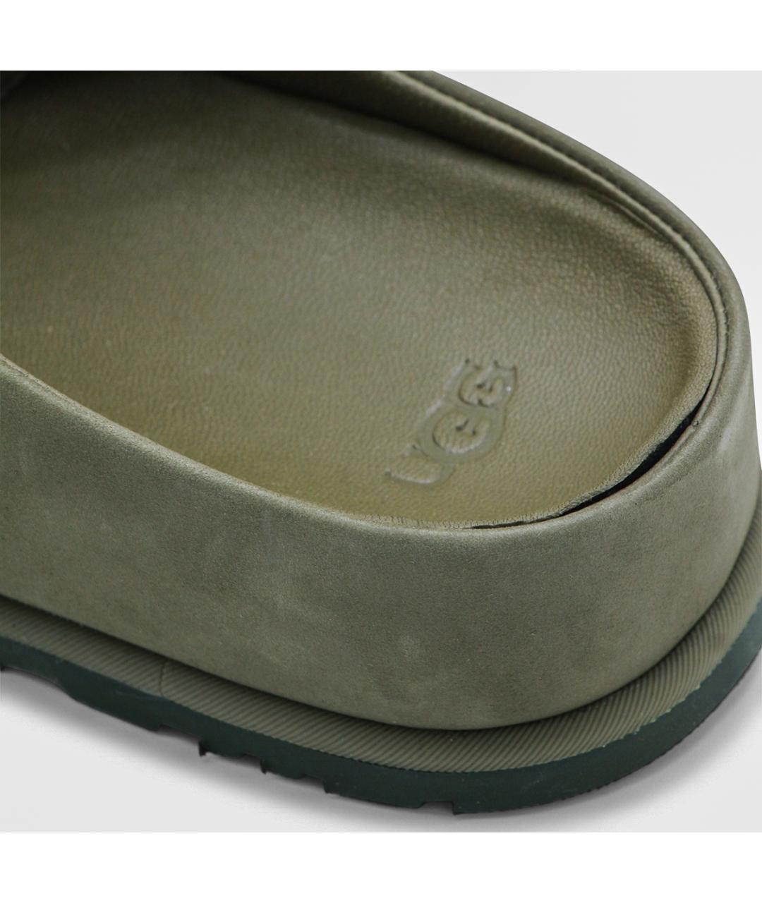 UGG AUSTRALIA Зеленые замшевые низкие ботинки, фото 4