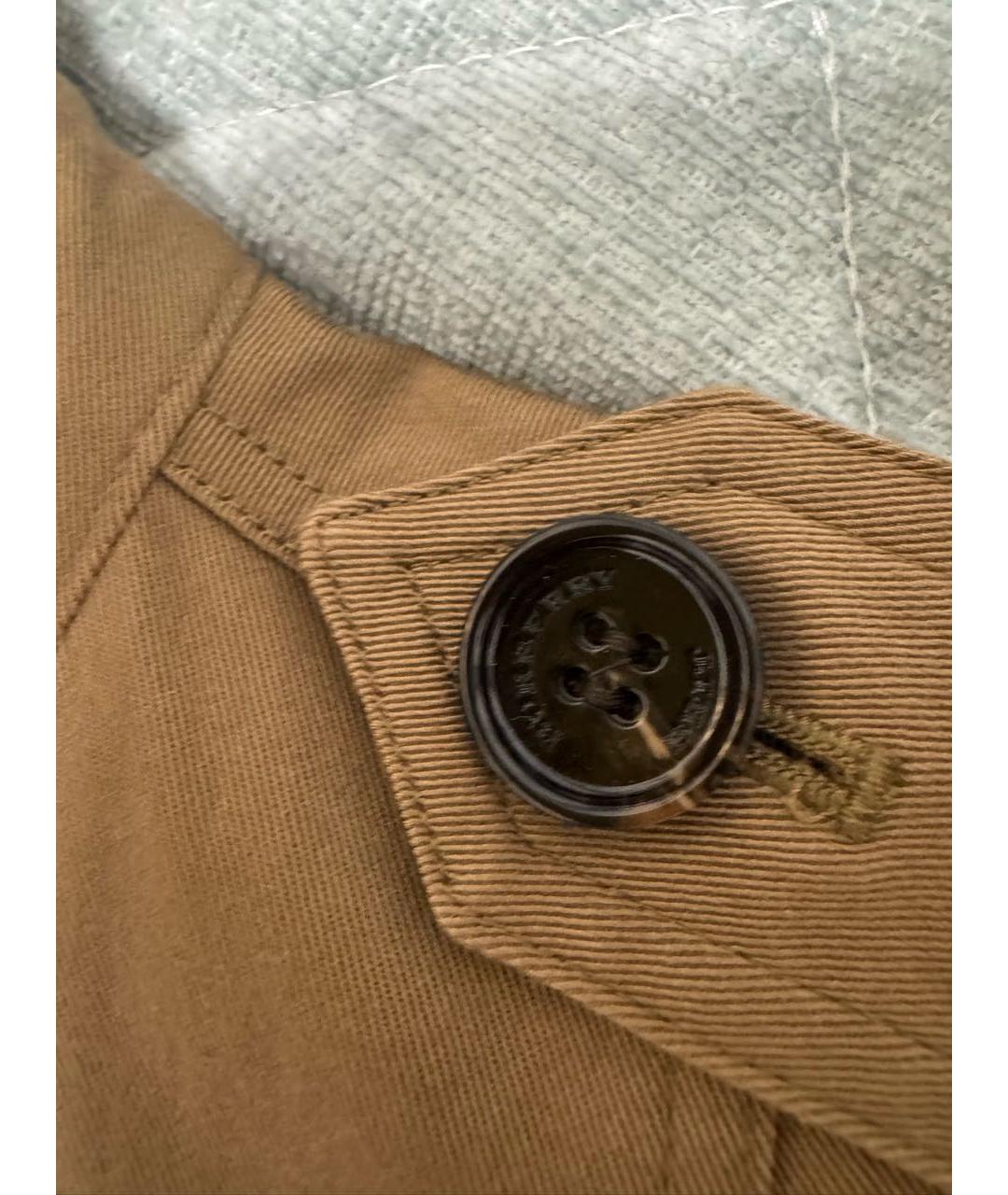 BURBERRY Бежевое деним повседневное платье, фото 6