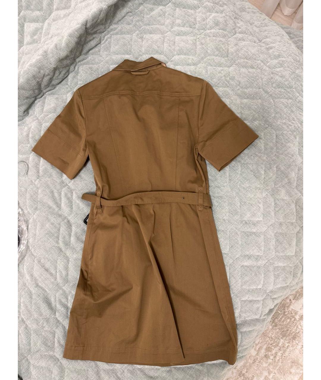 BURBERRY Бежевое деним повседневное платье, фото 2