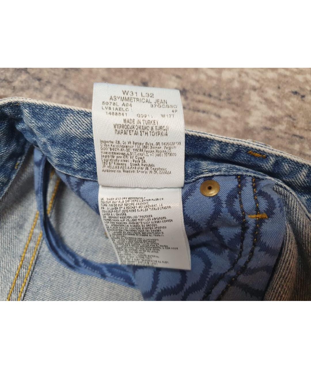 VIVIENNE WESTWOOD Голубые хлопковые джинсы, фото 4