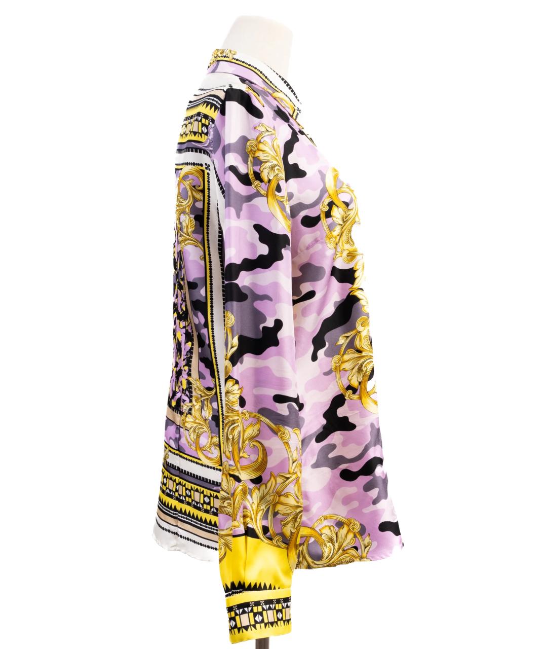 VERSACE Мульти шелковая рубашка, фото 5