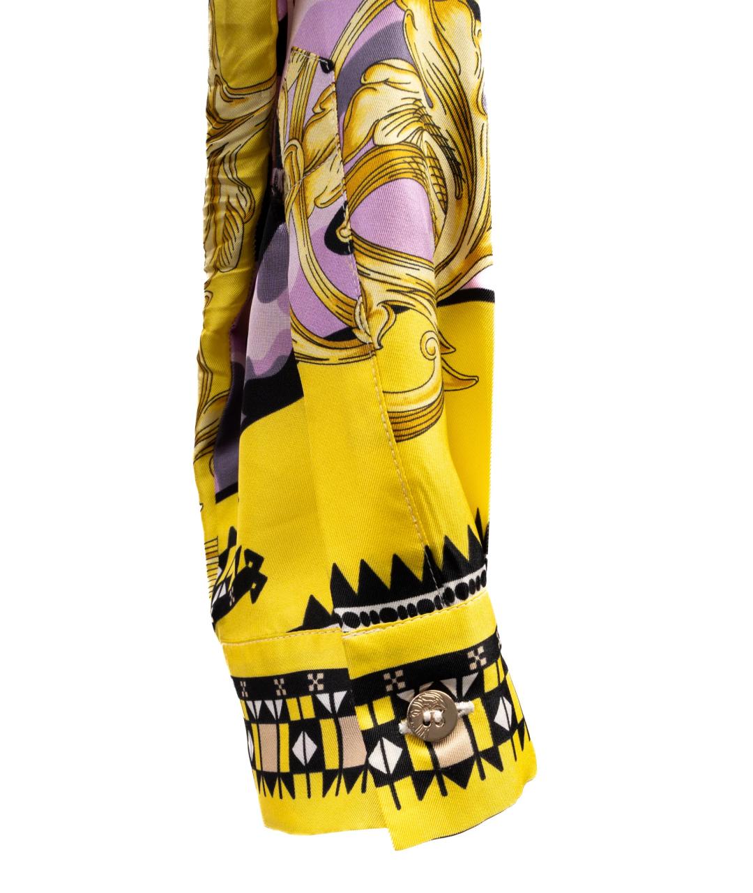 VERSACE Мульти шелковая рубашка, фото 7