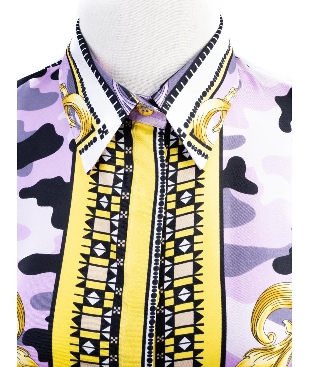 VERSACE Мульти шелковая рубашка, фото 3