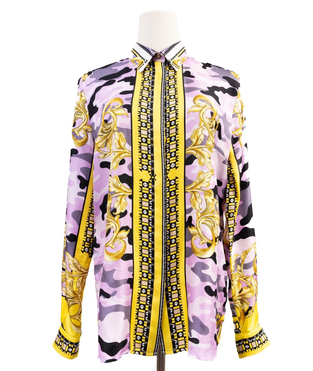VERSACE Мульти шелковая рубашка, фото 8