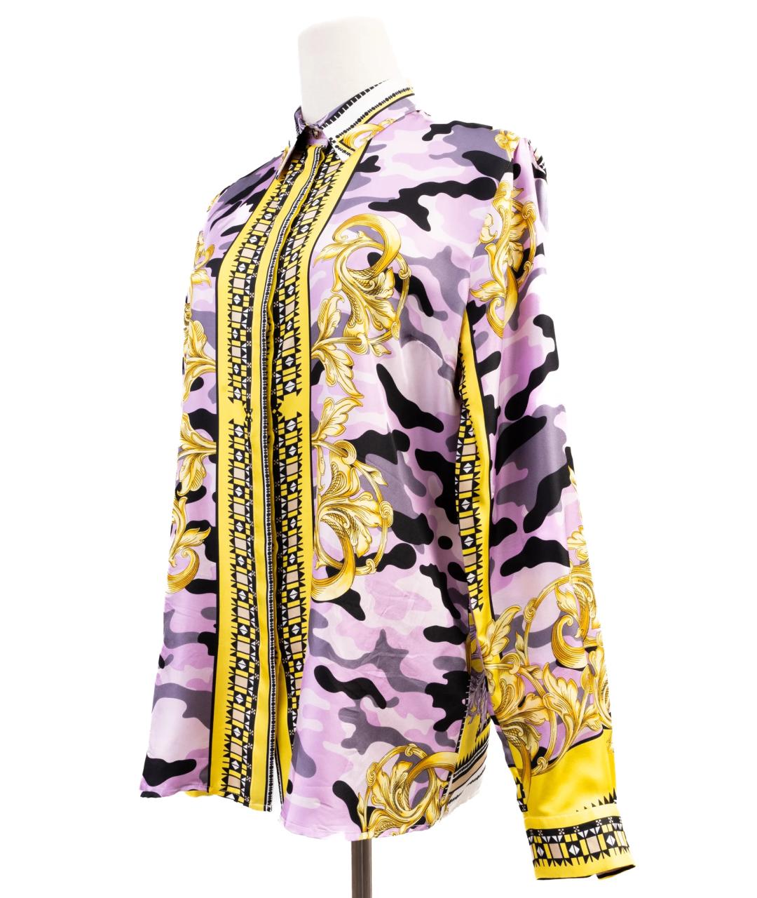 VERSACE Мульти шелковая рубашка, фото 6