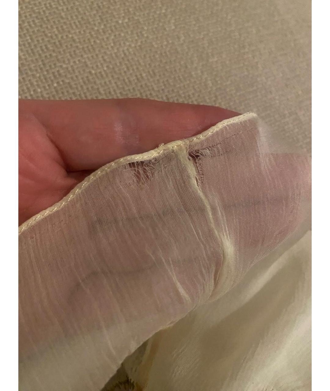 PRADA Бежевая льняная юбка миди, фото 7