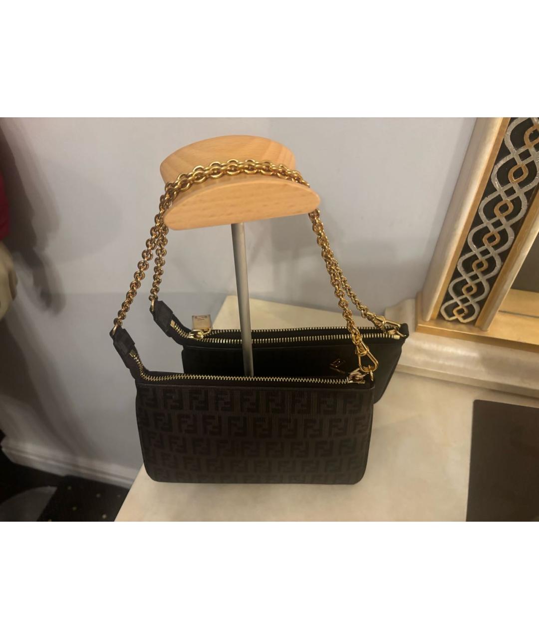 FENDI Коричневая сумка через плечо, фото 6