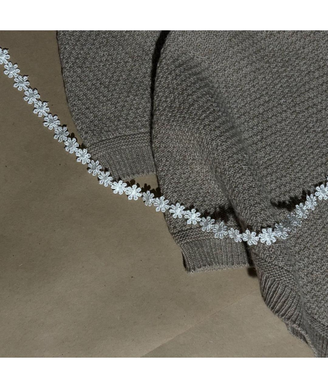 RALPH LAUREN PURPLE LABEL Бежевый кашемировый джемпер / свитер, фото 3