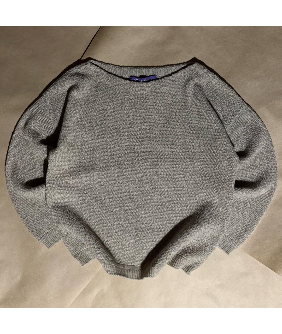 RALPH LAUREN PURPLE LABEL Бежевый кашемировый джемпер / свитер, фото 9