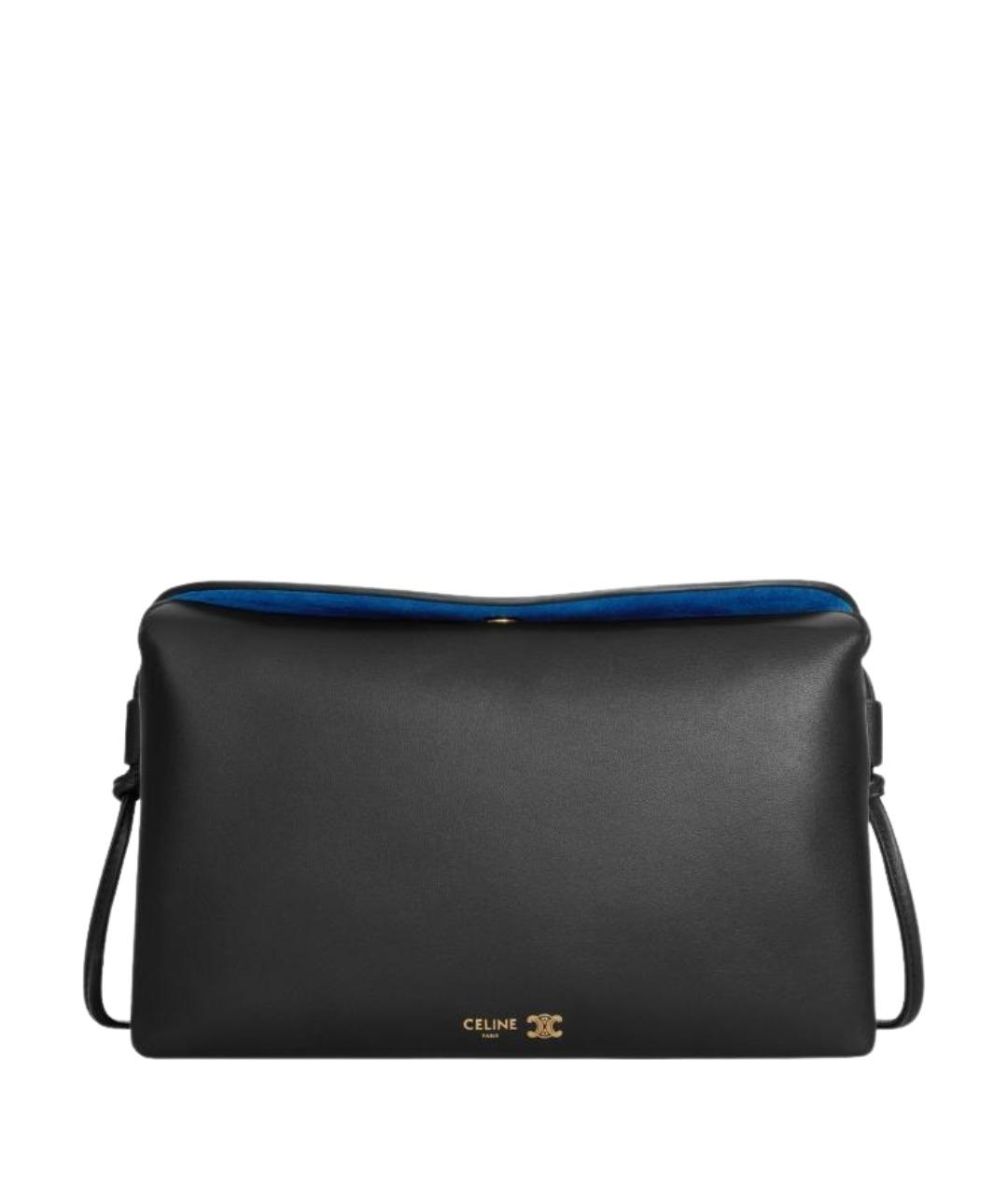 CELINE Черная кожаная сумка через плечо, фото 1