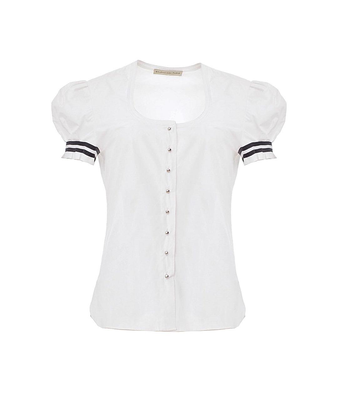 BALENCIAGA Белая хлопковая рубашка, фото 9