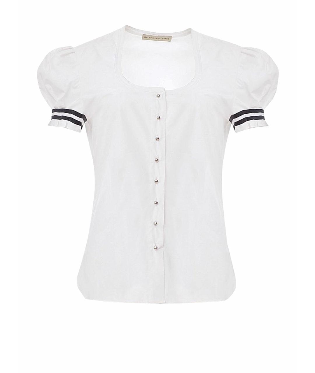 BALENCIAGA Белая хлопковая рубашка, фото 1