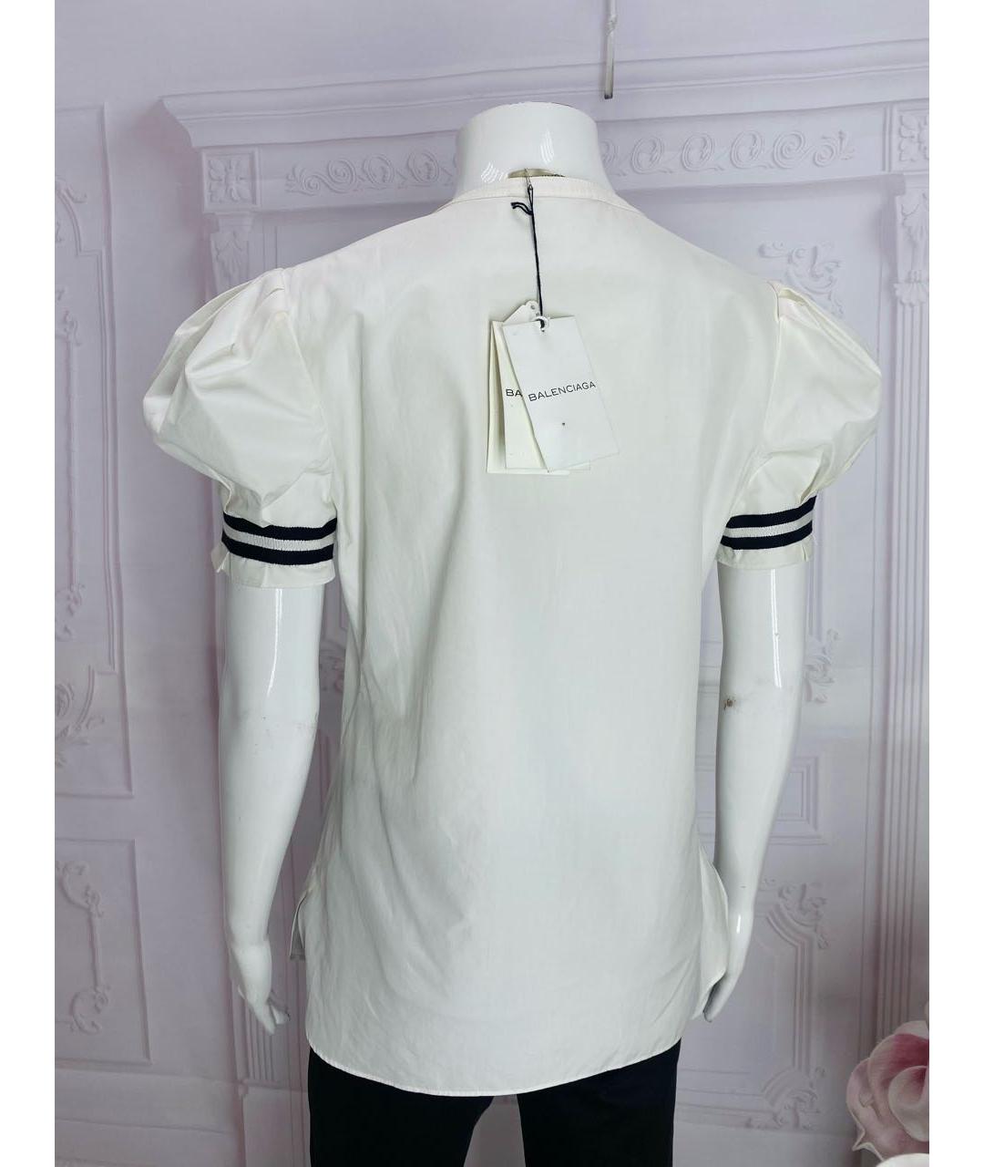 BALENCIAGA Белая хлопковая рубашка, фото 7