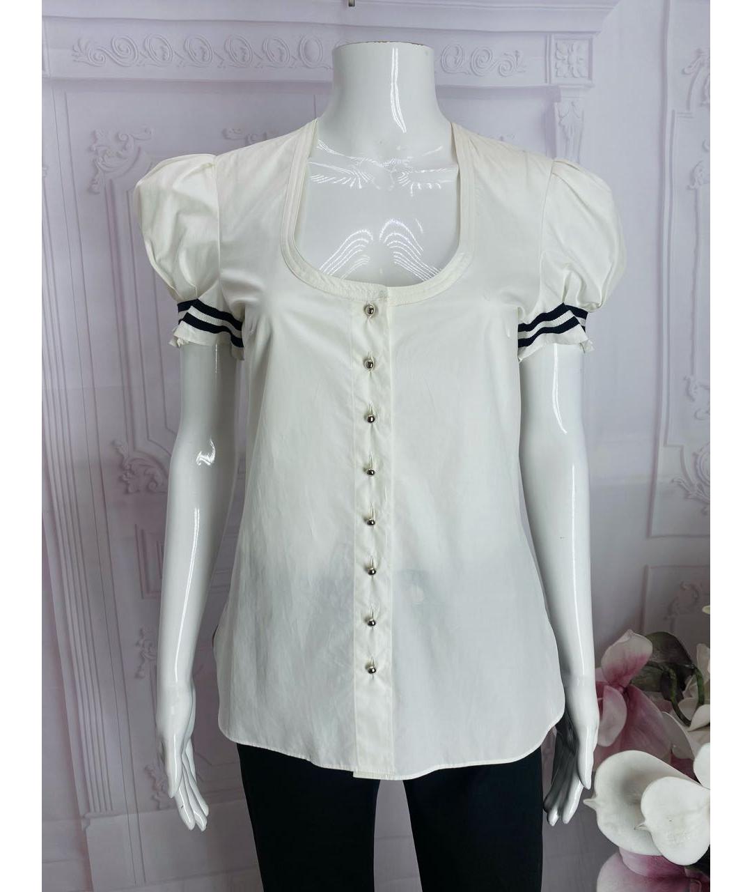 BALENCIAGA Белая хлопковая рубашка, фото 5