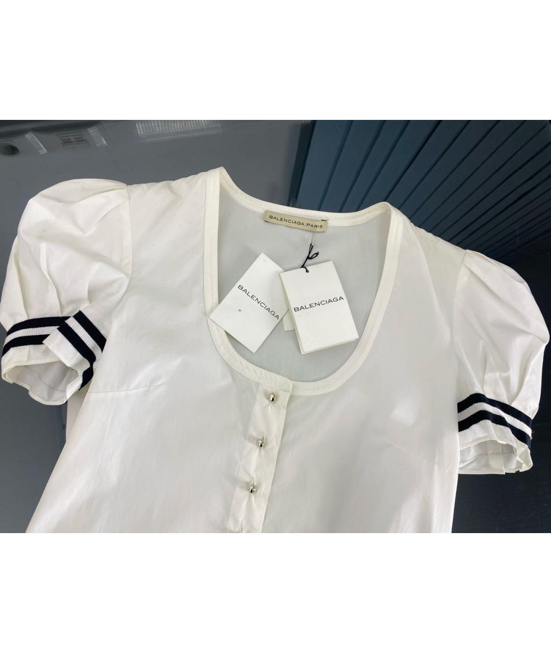 BALENCIAGA Белая хлопковая рубашка, фото 3