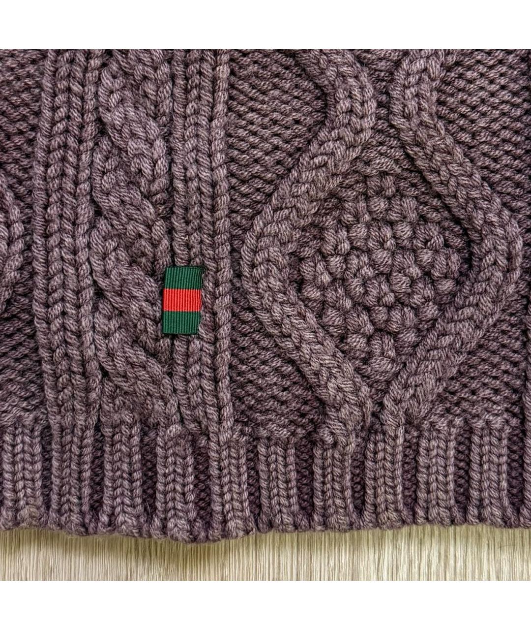 GUCCI Фиолетовая шерстяная шапка, фото 3