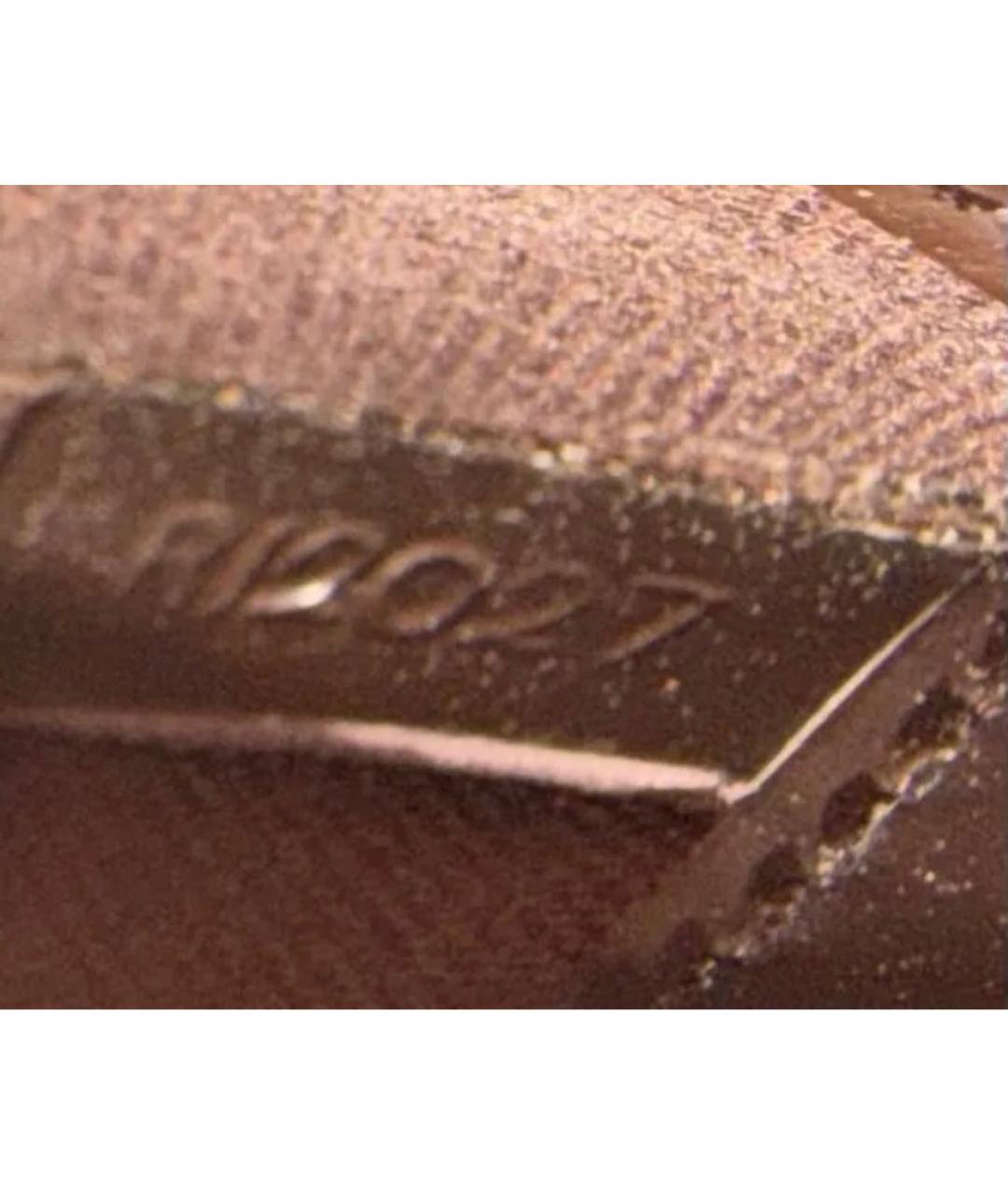 LOUIS VUITTON Коричневый кожаный портфель, фото 5