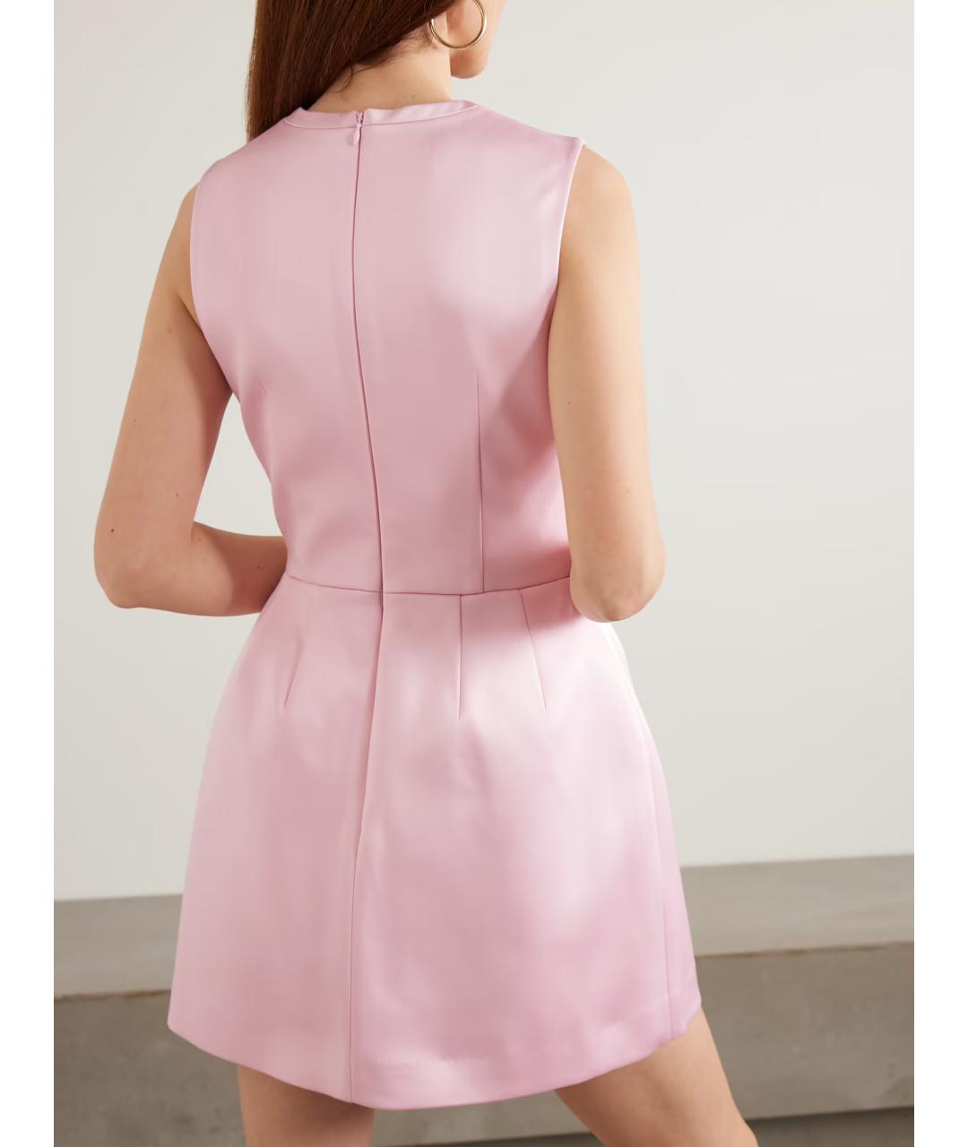 REBECCA VALLANCE Розовое полиэстеровое коктейльное платье, фото 3