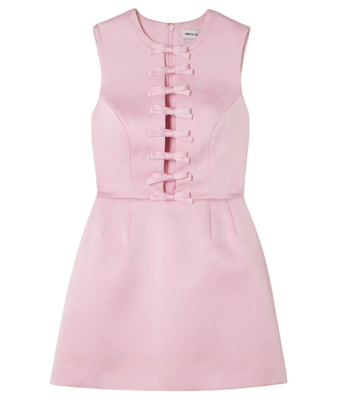 REBECCA VALLANCE Розовое полиэстеровое коктейльное платье, фото 1