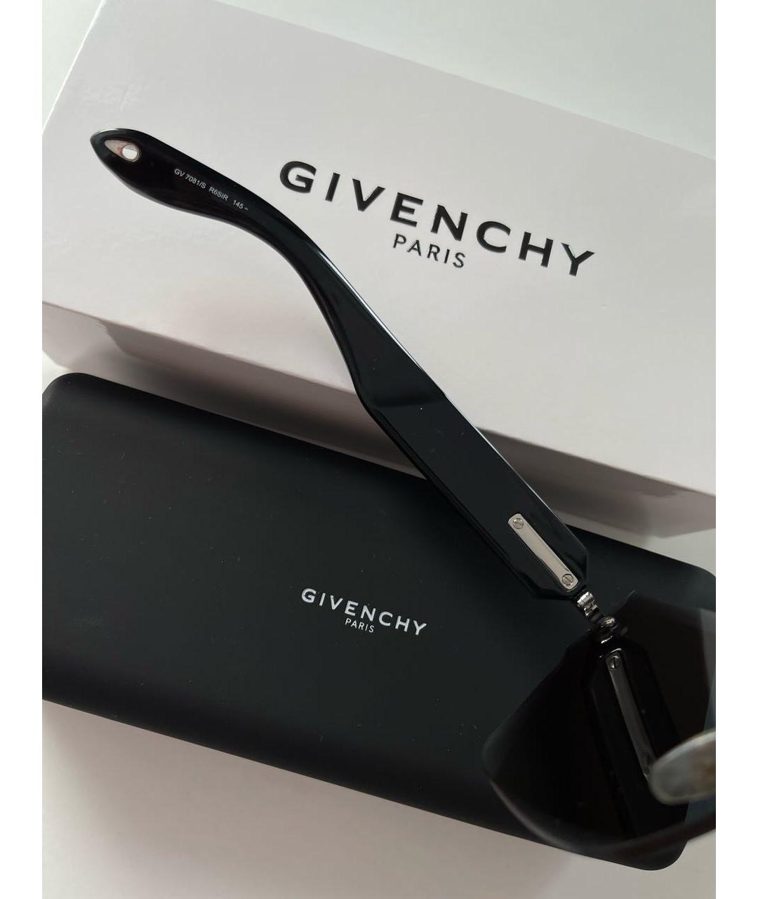 GIVENCHY Черные пластиковые солнцезащитные очки, фото 4