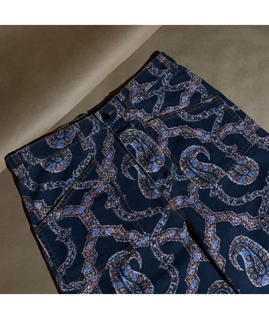 ETRO Мульти хлопковые брюки широкие, фото 2