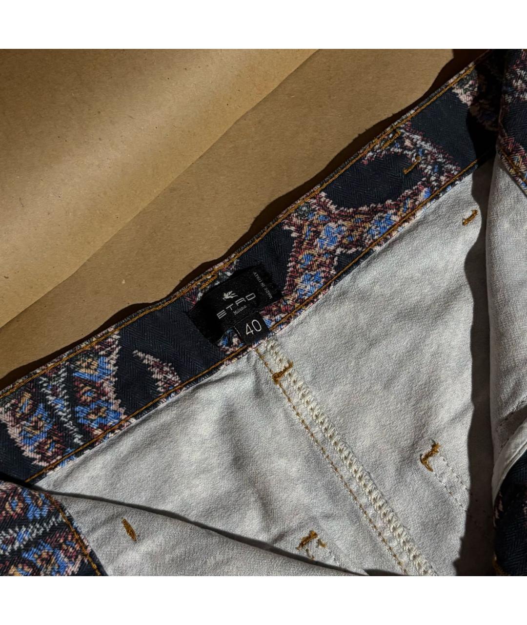 ETRO Мульти хлопковые брюки широкие, фото 5