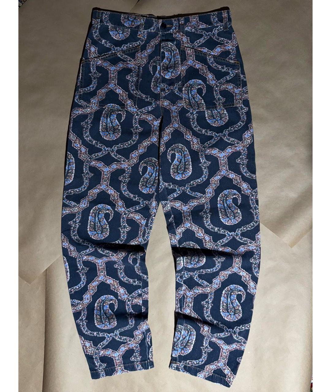ETRO Мульти хлопковые брюки широкие, фото 8