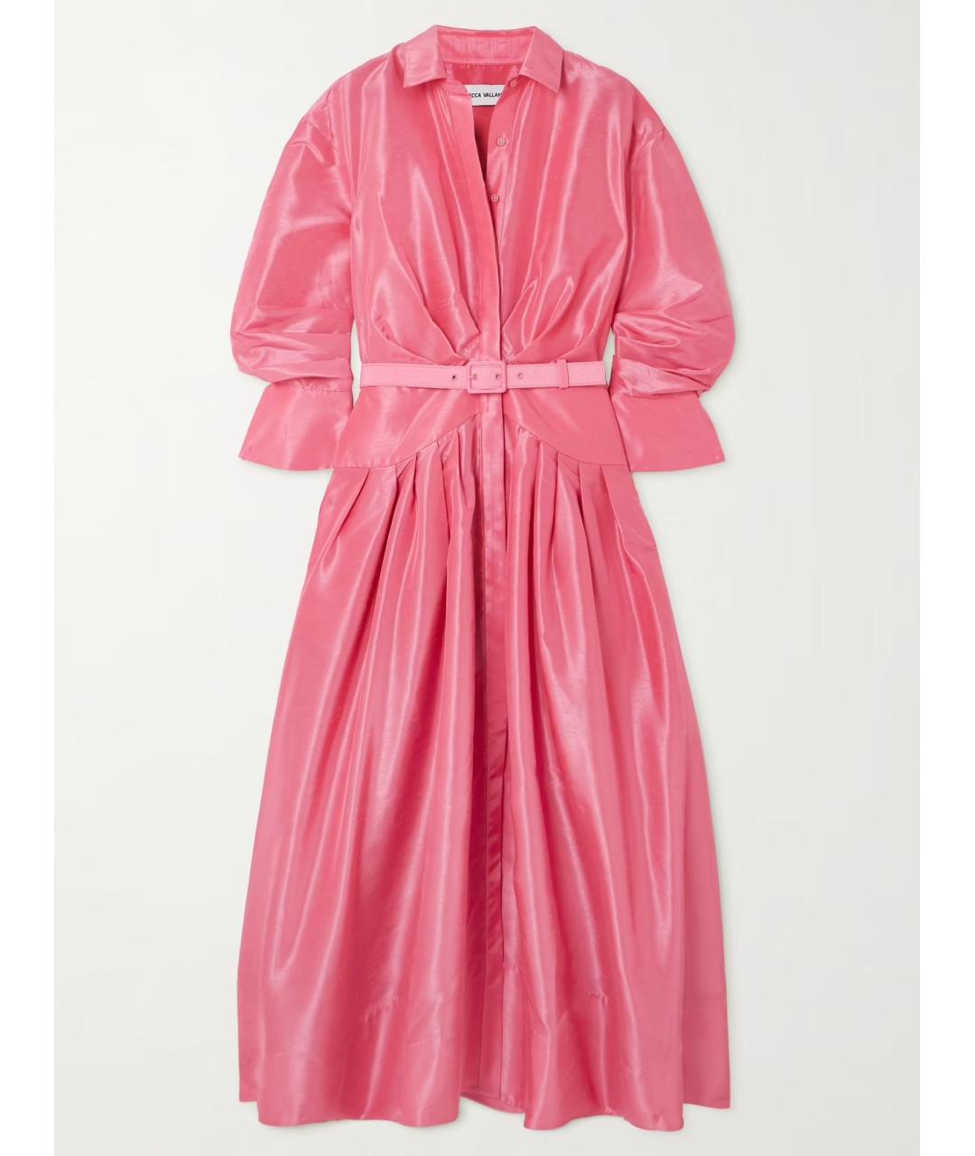 REBECCA VALLANCE Розовое полиэстеровое коктейльное платье, фото 4