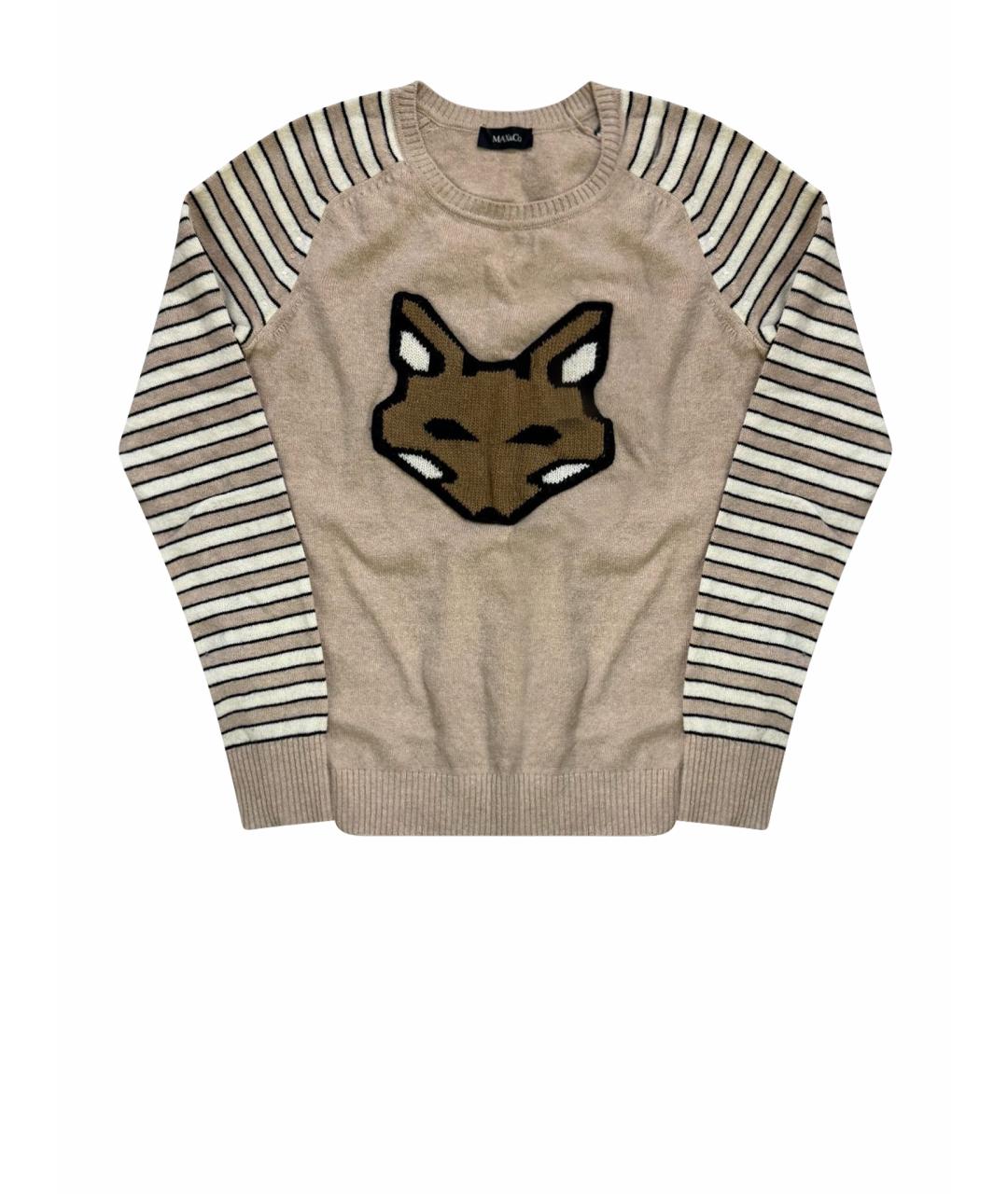 MAX&CO Бежевый шерстяной джемпер / свитер, фото 1