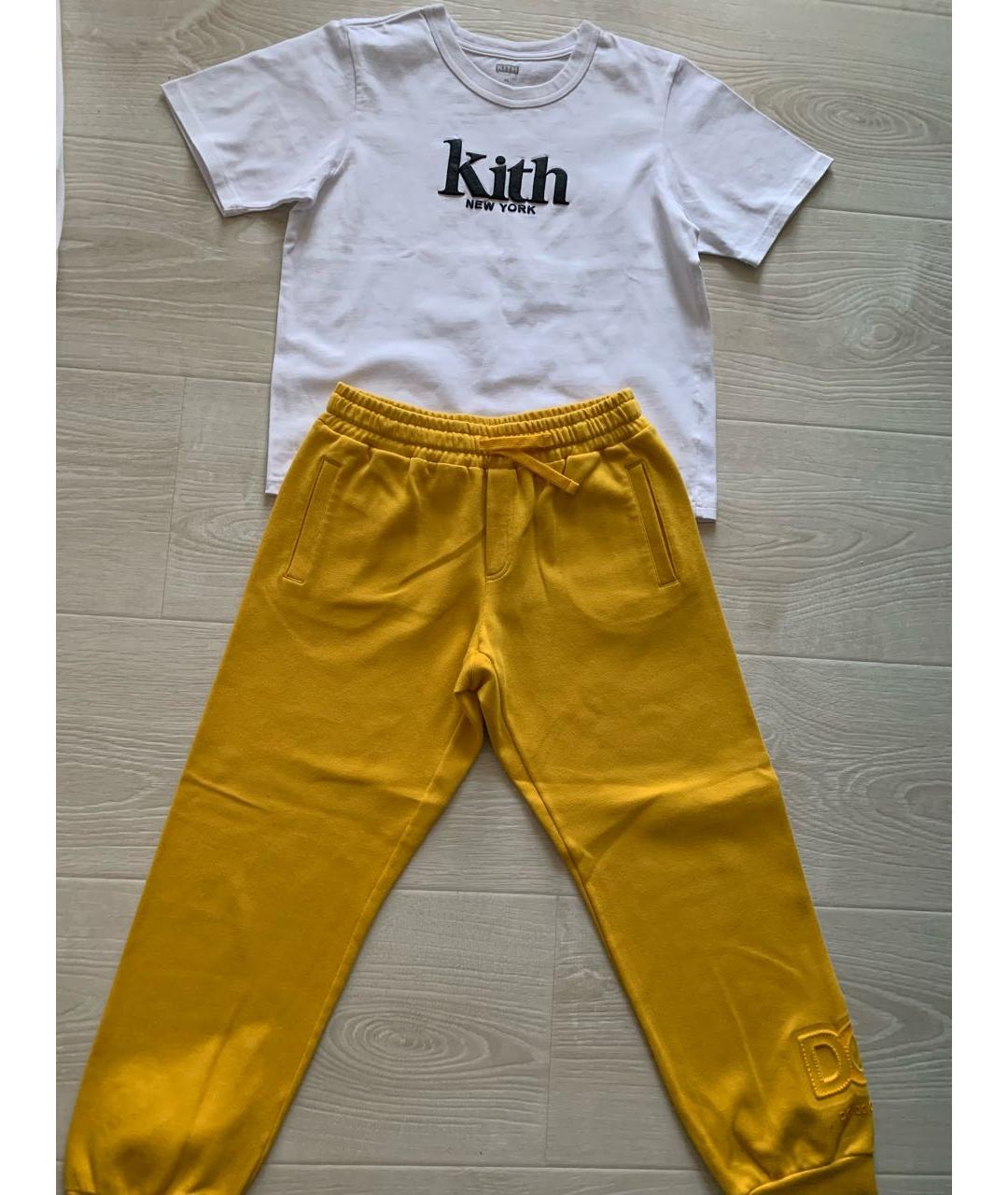 DOLCE&GABBANA Желтый хлопковый комплект, фото 6