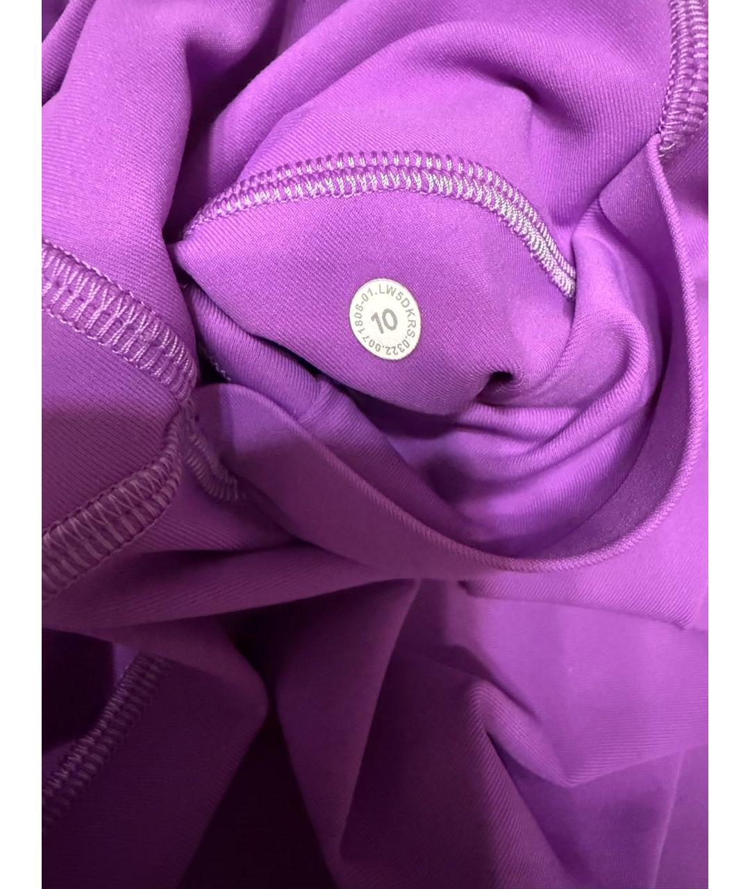 Lululemon Фиолетовые полиэстеровые спортивные брюки и шорты, фото 4