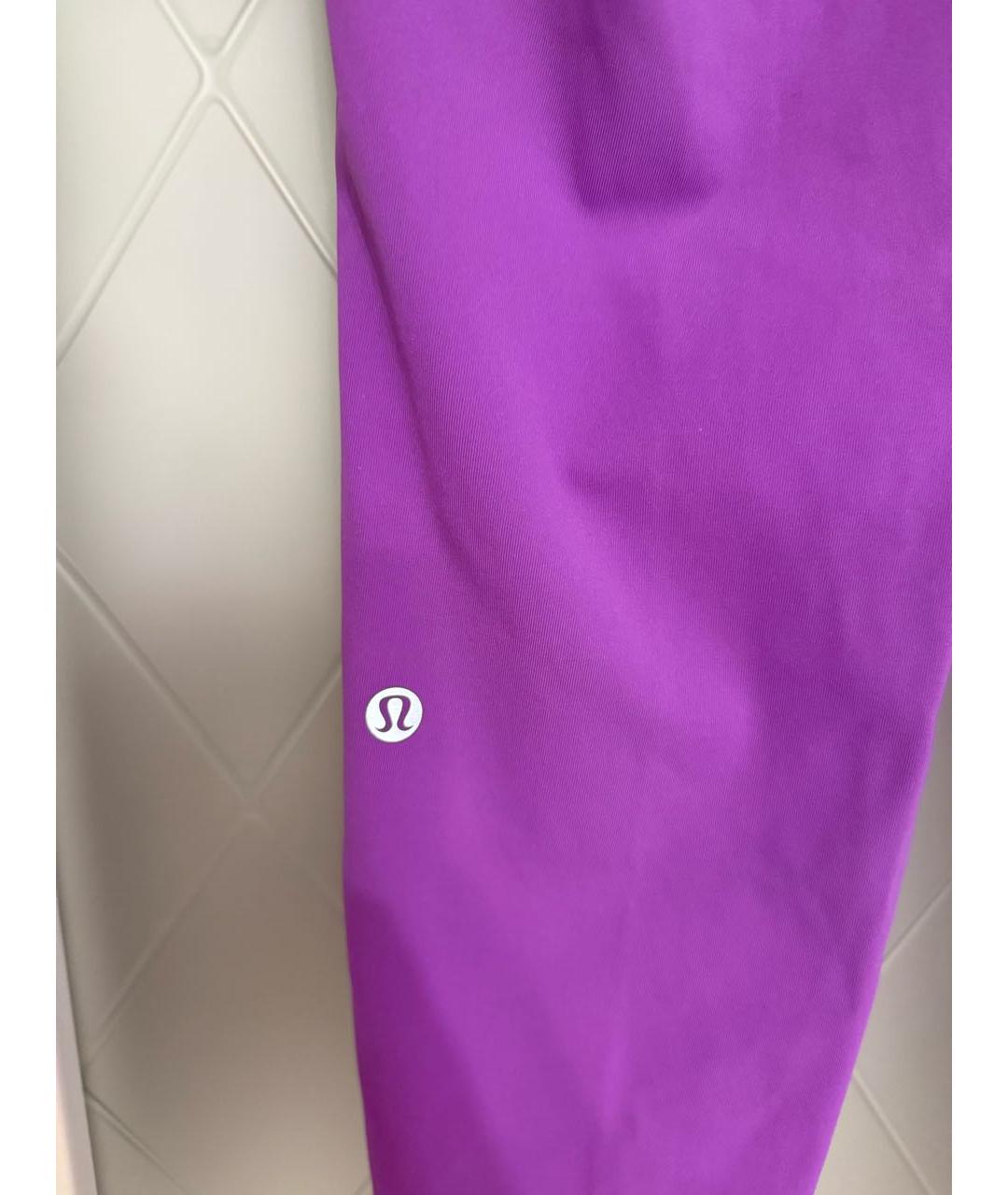 Lululemon Фиолетовые полиэстеровые спортивные брюки и шорты, фото 5