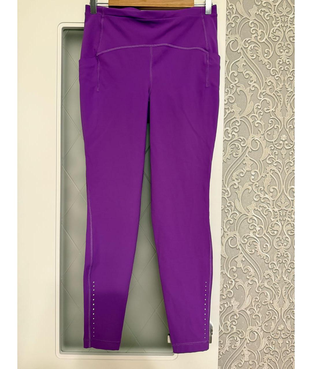 Lululemon Фиолетовые полиэстеровые спортивные брюки и шорты, фото 7