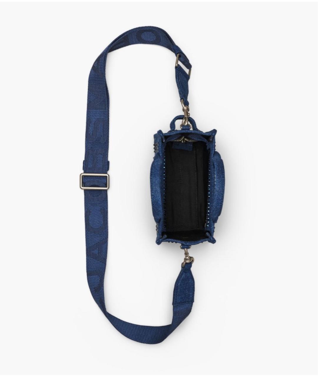 MARC JACOBS Темно-синяя деним сумка тоут, фото 4