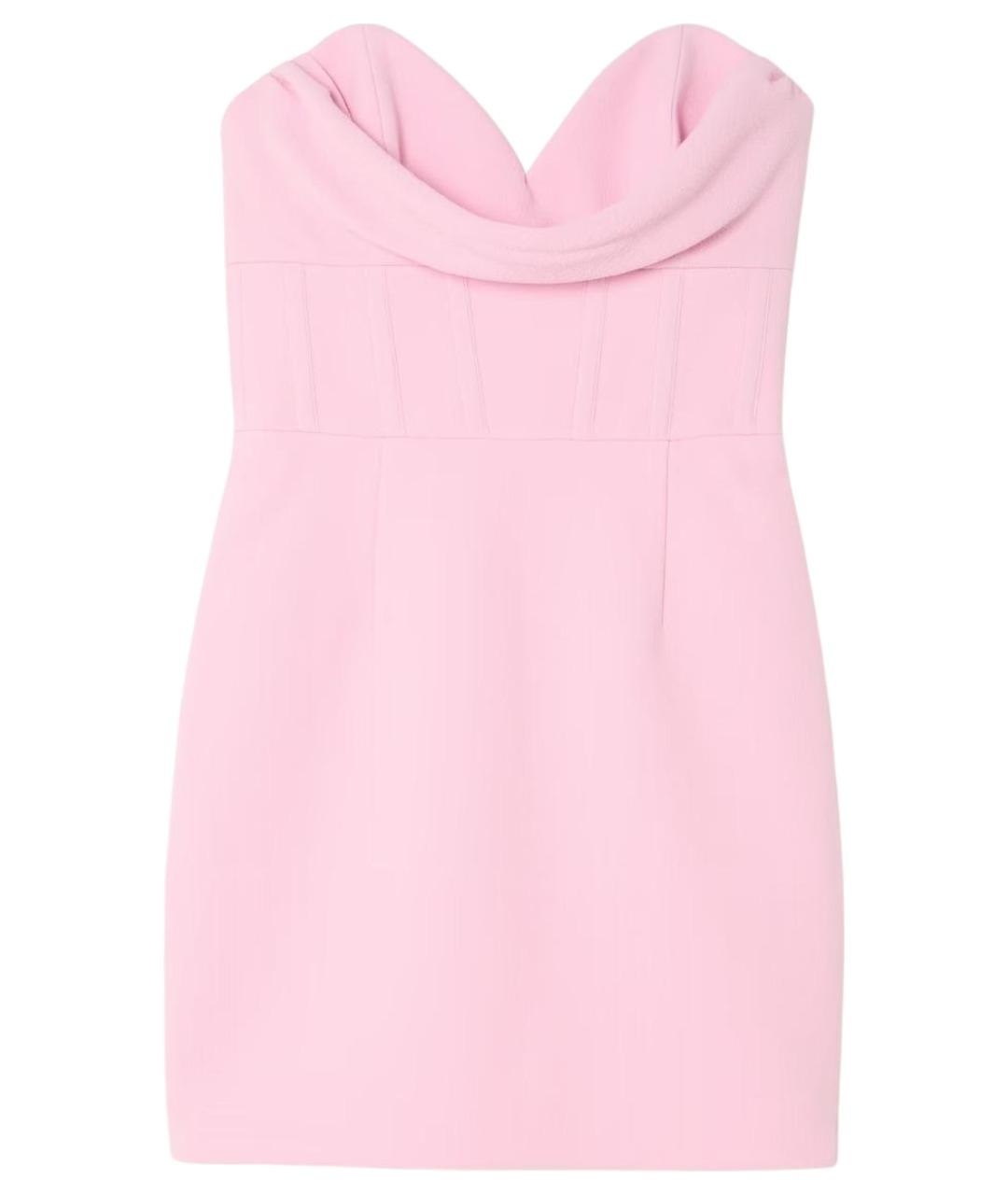 REBECCA VALLANCE Розовое полиэстеровое коктейльное платье, фото 1