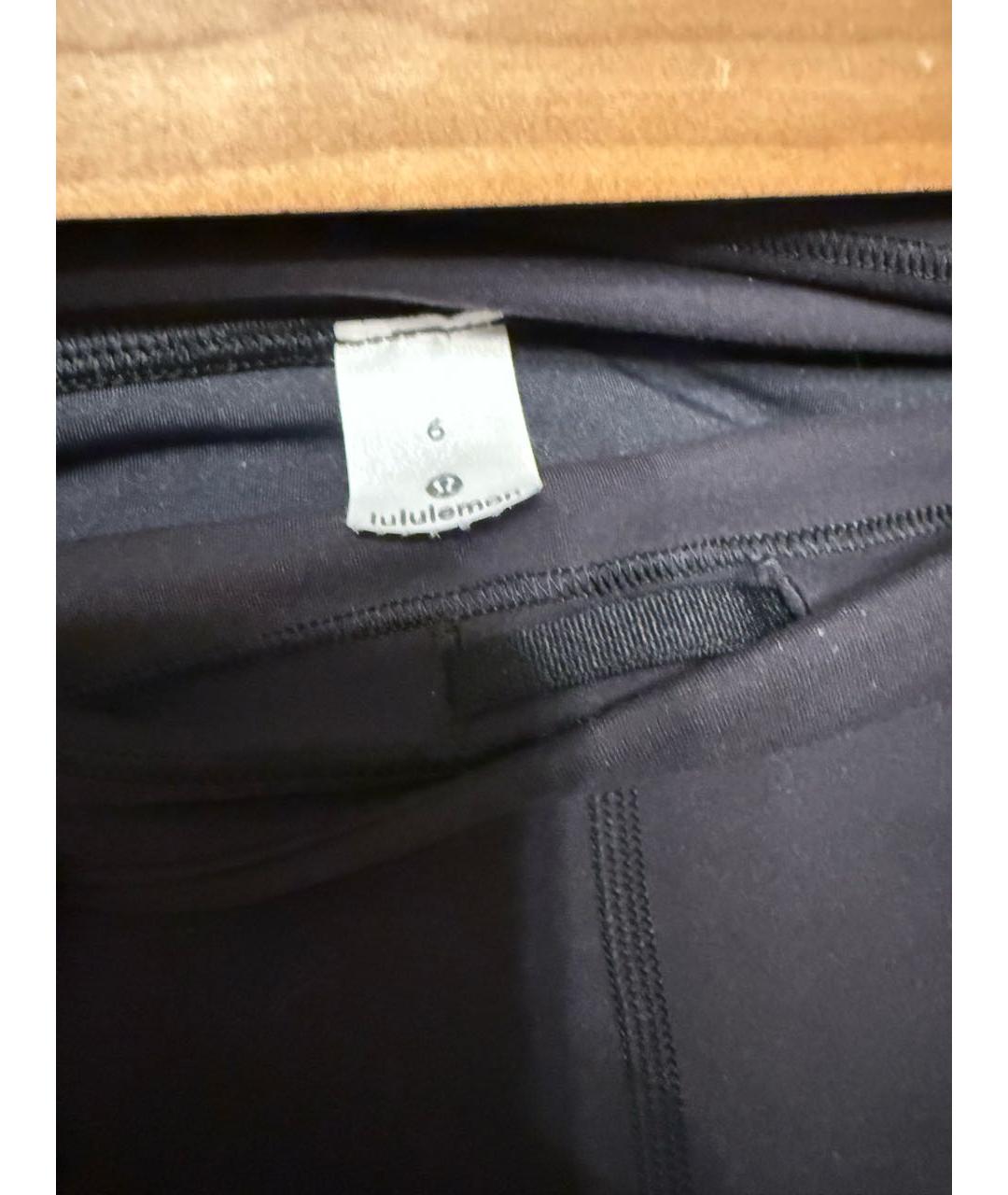 Lululemon Антрацитовые полиэстеровые спортивные брюки и шорты, фото 3